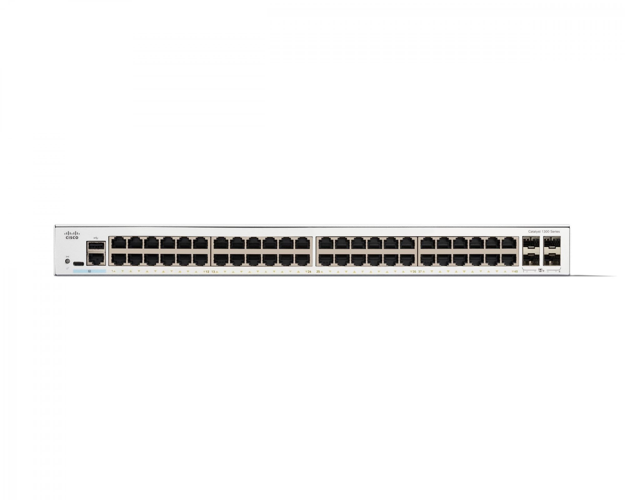 Cisco Catalyst switch C1300-48T-4X (48xGbE,4xSFP+,fanless)