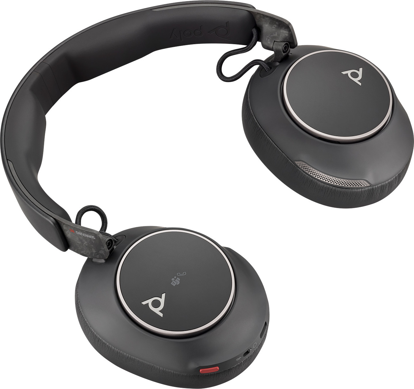 HP Inc. Poly Voyager Surround 80 MS Teams bezdrátová náhlavní souprava, BT700 USB-C adaptér, USB-C/A adaptér, stereo