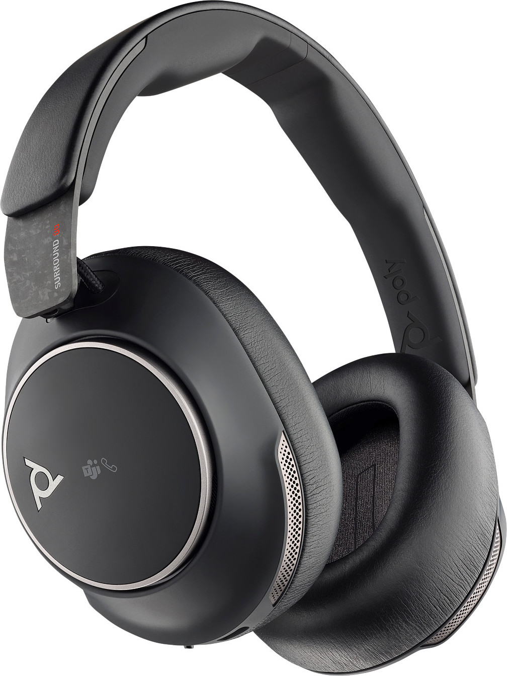 HP Inc. Poly Voyager Surround 80 MS Teams bezdrátová náhlavní souprava, BT700 USB-C adaptér, USB-C/A adaptér, stereo