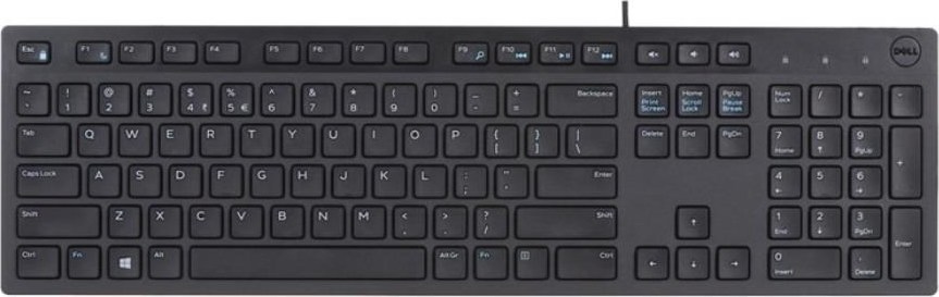 DELL Multimedia Keyboard-KB216 - US International (QWERTY) - Black (RTL BOX)