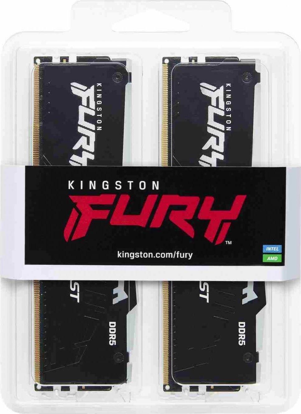 KINGSTON DIMM DDR5 64GB (Kit of 2) 5600MT/s CL40 FURY Beast RGB