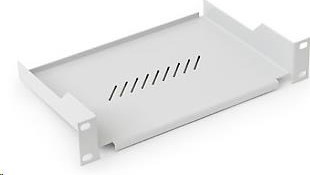 TRITON Polica s perforáciou 10", hĺbka 150 mm, vrátane montážnej sady, sivá