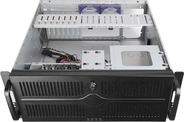 CHIEFTEC skříň Rackmount 4U ATX/mATX, UNC-409S-B-OP, bez zdroje, černá