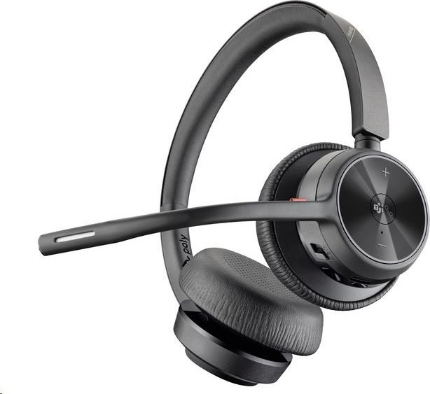 HP Inc. Poly Voyager 4320 MS Teams bezdrátová náhlavní souprava, BT700 USB-A adaptér, stereo
