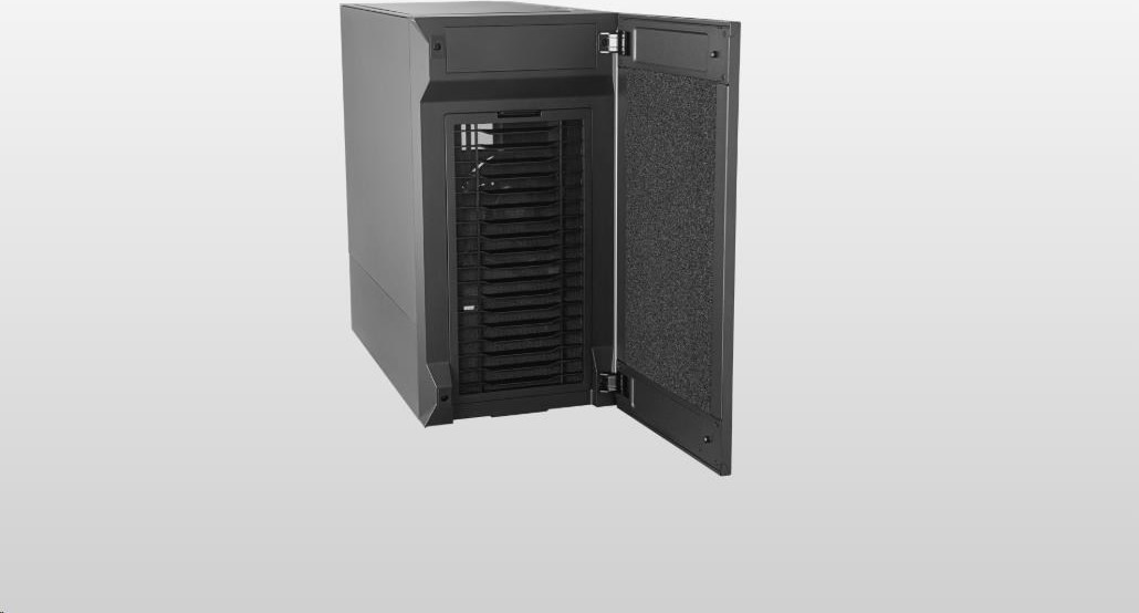 CoolerMaster Cooler Master case Silencio S400 Steel, mATX, 2x 120mm Fan, Černá