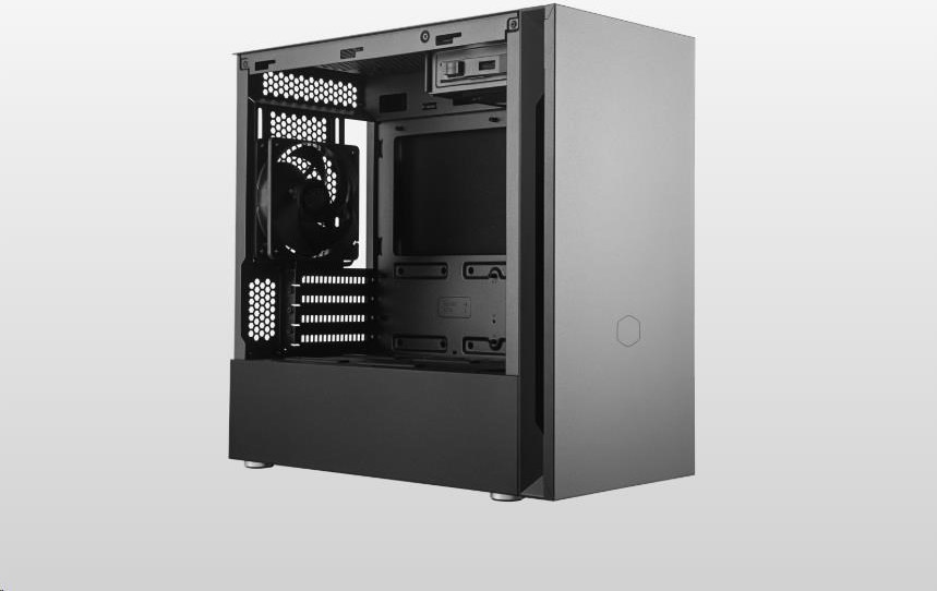 CoolerMaster Cooler Master case Silencio S400 Steel, mATX, 2x 120mm Fan, Černá