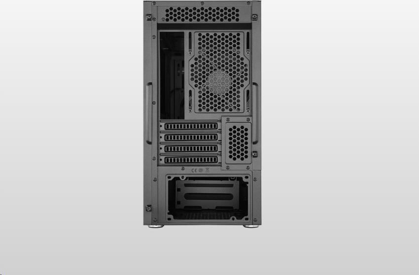CoolerMaster Cooler Master case Silencio S400 Steel, mATX, 2x 120mm Fan, Černá