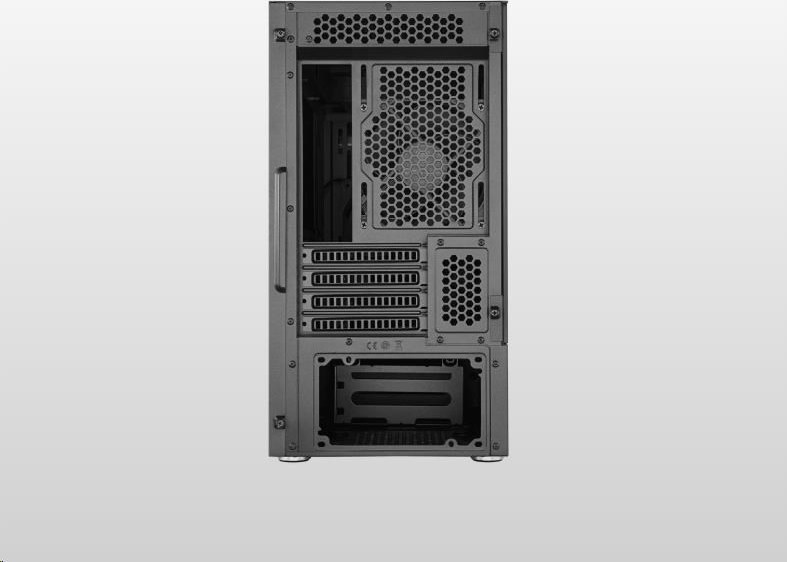 CoolerMaster Cooler Master case Silencio S400 Steel, mATX, 2x 120mm Fan, Černá