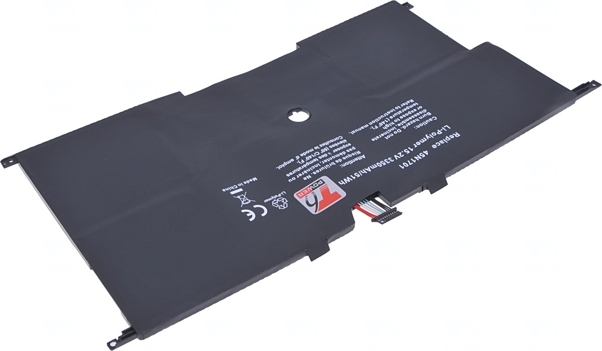 Baterie T6 Power pro Lenovo ThinkPad X1 Carbon 2nd Gen, 3rd Gen, 3350mAh, 51Wh, 8cell, Li-Pol