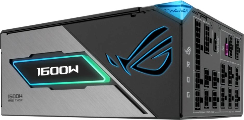 ASUS zdroj ROG THOR 1600W Titanium III, 135mm, Plně modulární, 80 Plus Titanium, ATX 3.1