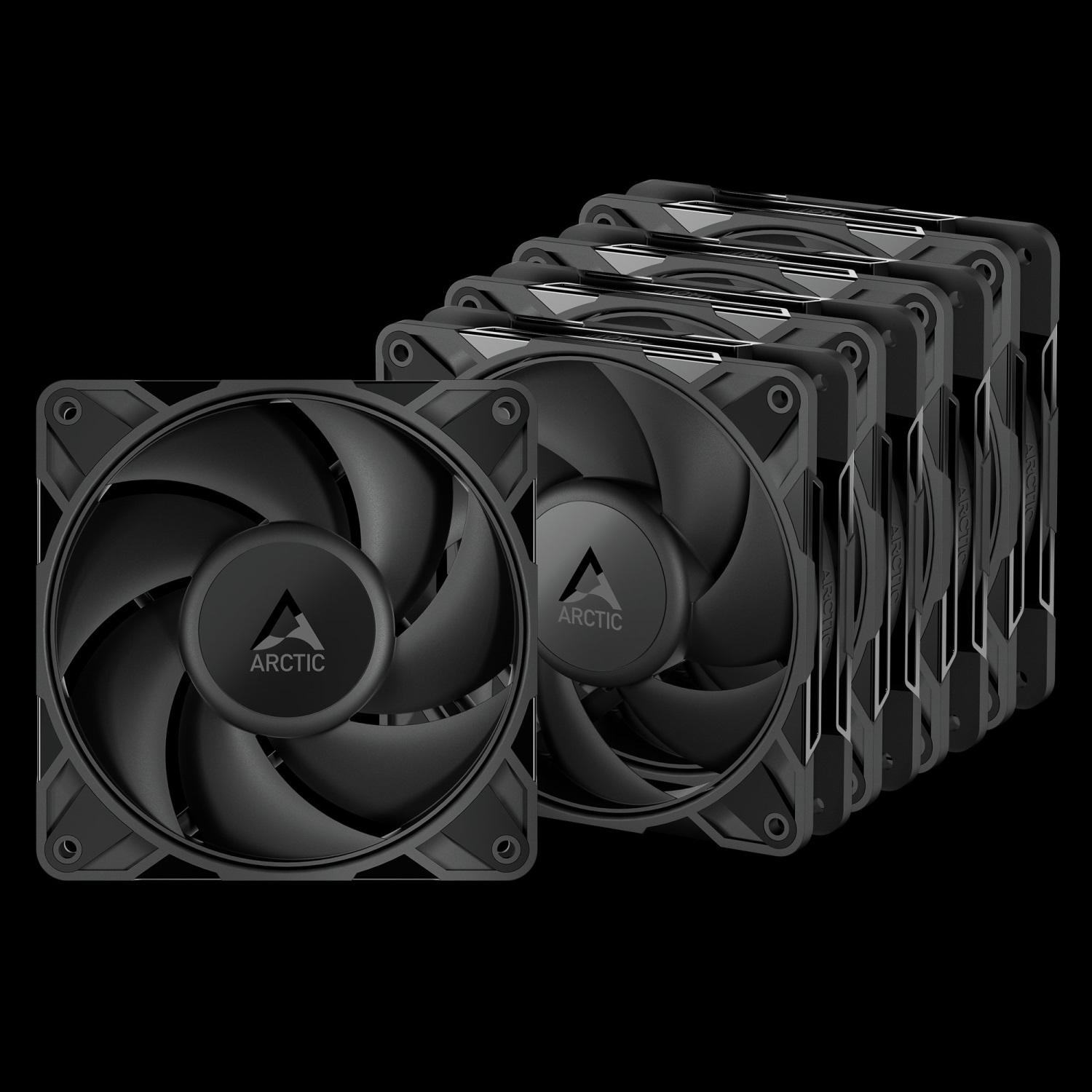 ARCTIC P12 Pro PST - 120mm PWM ventilátor s rozdělovačem kabelů (balení po 5 kusech)