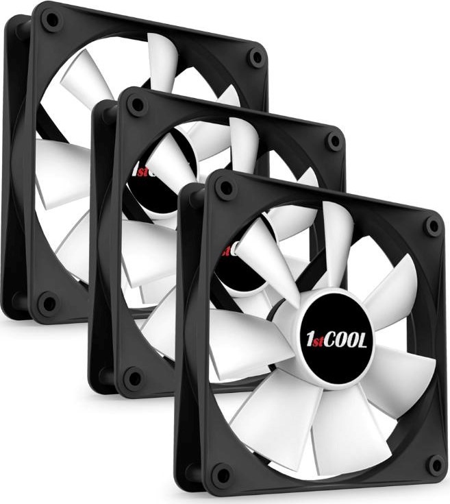1stCOOL skříň G6 Noble, Mid Tower, ATX, AU, 3x 120mm Fan, Černá