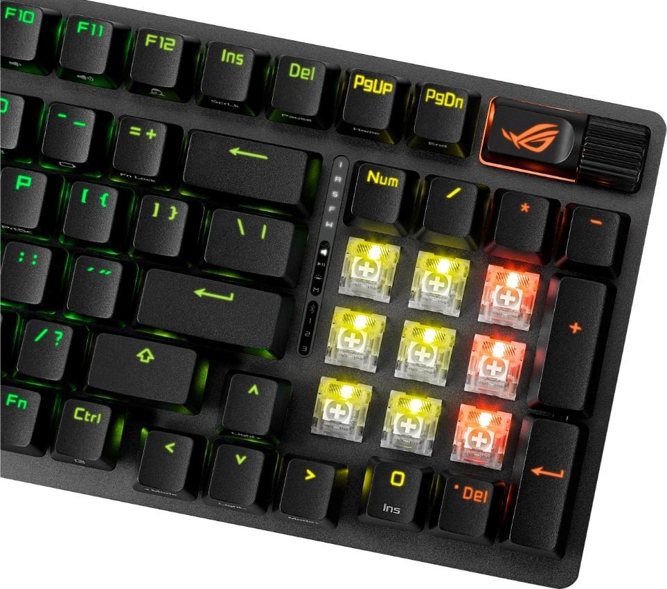 ASUS klávesnice ROG STRIX SCOPE II X, mechanická, drátová, ROG NX Snow V2, CZ/SK