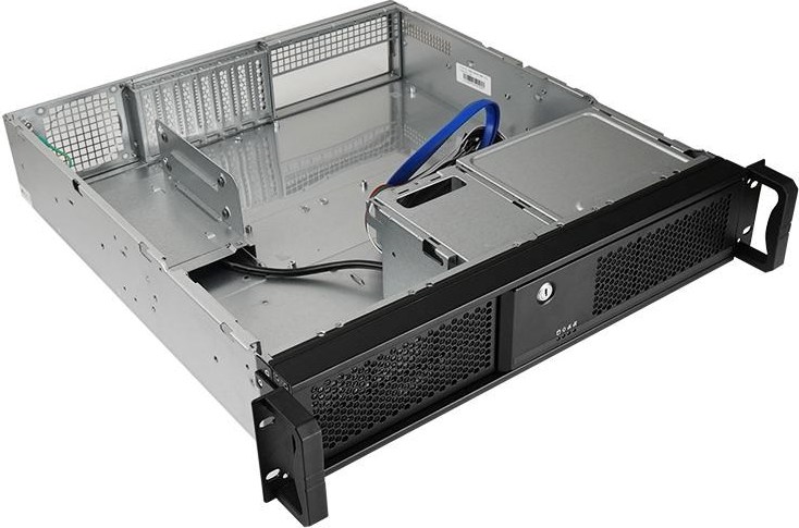 CHIEFTEC skříň Rackmount 2U mATX/ATX, UNC-209S-B, 400W PSU, Black