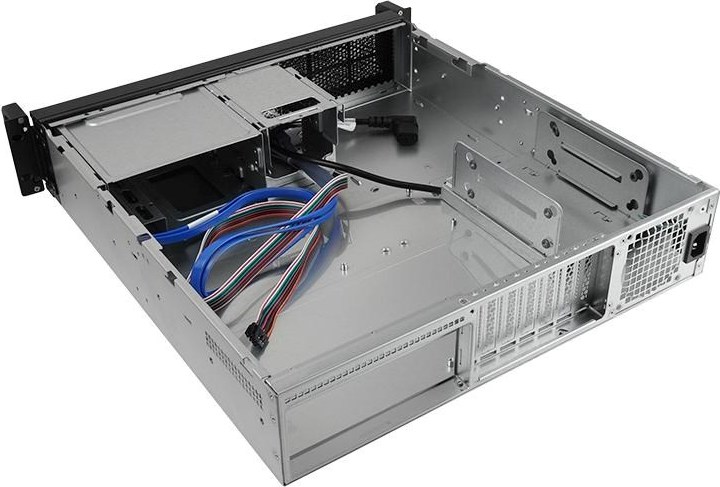 CHIEFTEC skříň Rackmount 2U mATX/ATX, UNC-209S-B, 400W PSU, Black