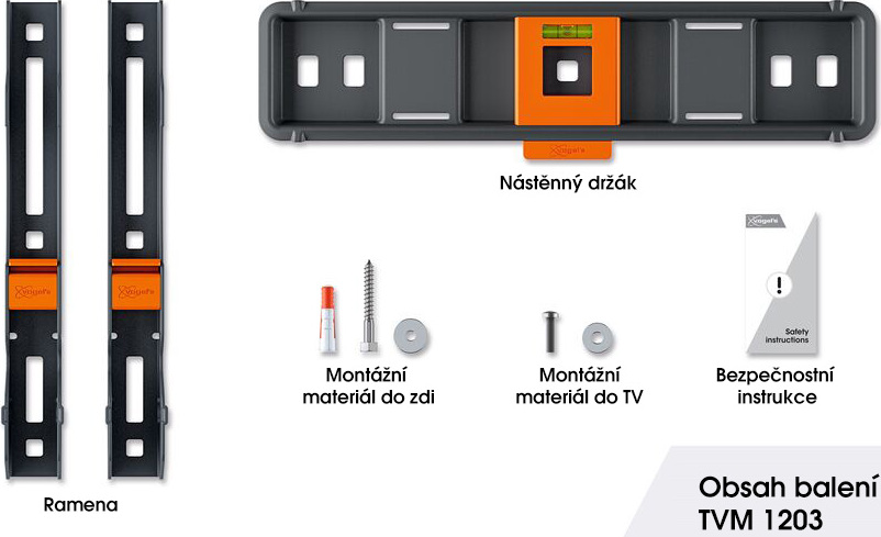 VOGELS Vogel's TVM 1203, fixní TV držák pro obrazovky 19-50", 30 kg