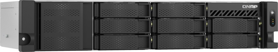 QNAP TS-855eU-RP-8G (8core 2,8GHz, 8GB RAM, 8x SATA, 2x 2,5GbE, 2x M.2 NVMe, 2x PCIe, malá hloubka)