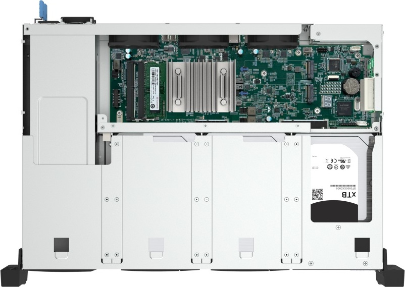 QNAP TS-855eU-RP-8G (8core 2,8GHz, 8GB RAM, 8x SATA, 2x 2,5GbE, 2x M.2 NVMe, 2x PCIe, malá hloubka)