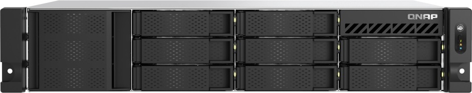 QNAP TS-855eU-RP-8G (8core 2,8GHz, 8GB RAM, 8x SATA, 2x 2,5GbE, 2x M.2 NVMe, 2x PCIe, malá hloubka)