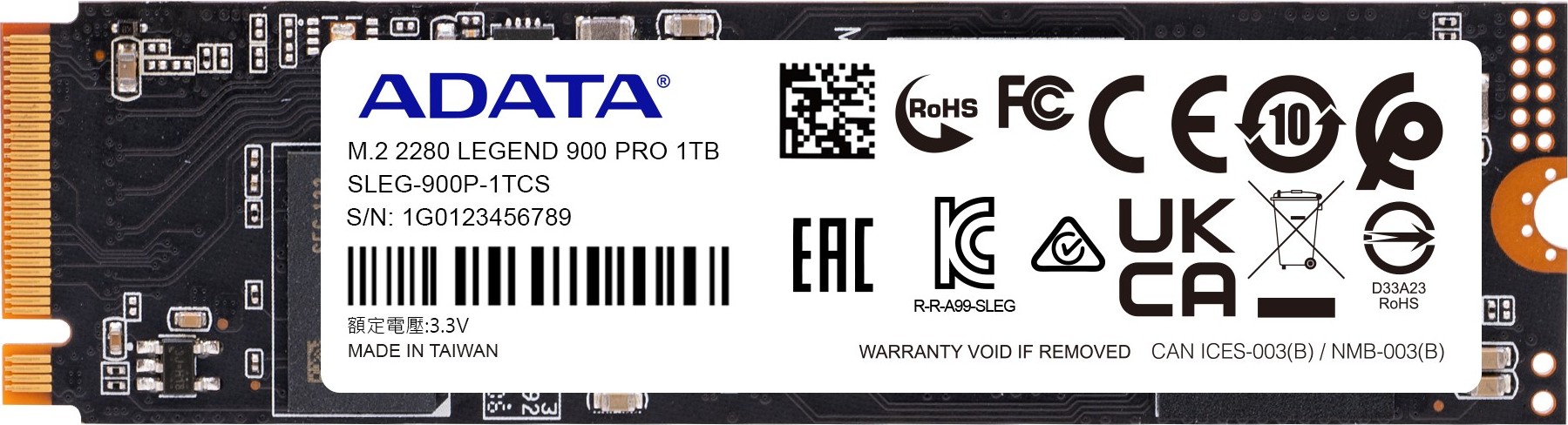 A-Data ADATA SSD 1TB LEGEND 900 PRO, PCIe Gen4x4, M.2 2280, (R:7400/ W:6000MB/s)