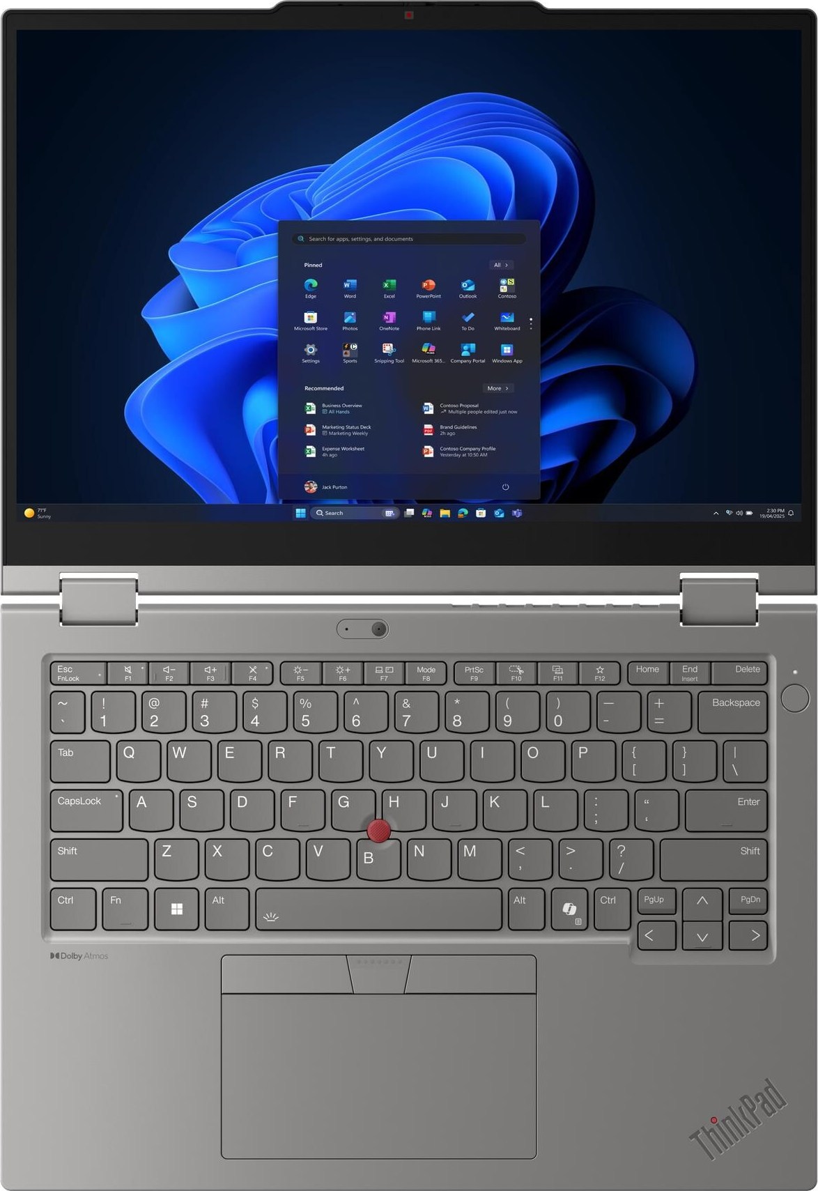 LENOVO NTB ThinkPad L13 2-in-1 G6 - Ultra7 255U,13.3" WUXGA Touch,32GB,512SSD,FHD+IRcam,W11P