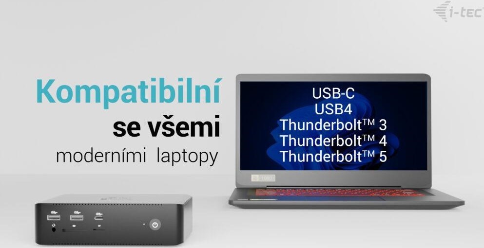 i-tec Thunderbolt 5 Quattro Display Docking Station, Power Delivery 140W