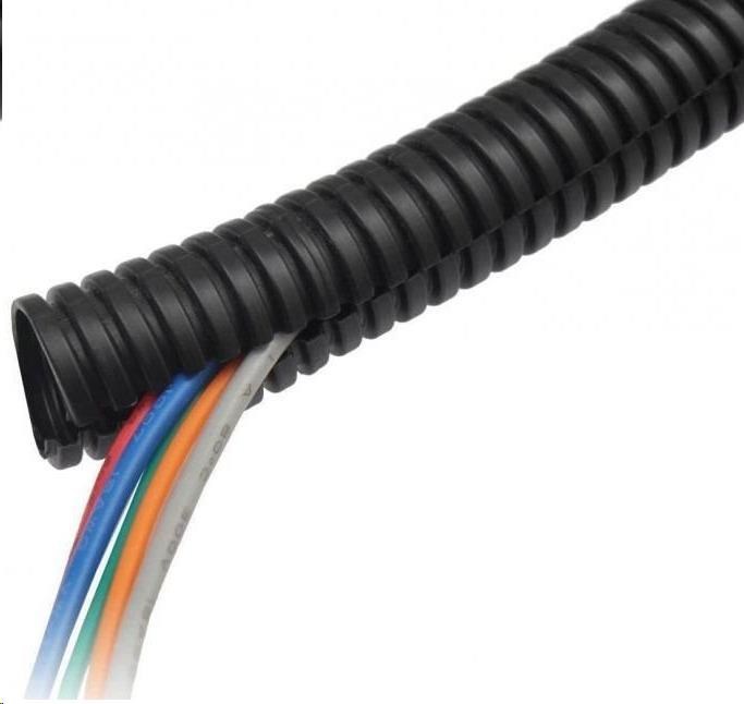 OEM Chránička na kabel (husí krk) 13mm s podélným řezem, balení 100m