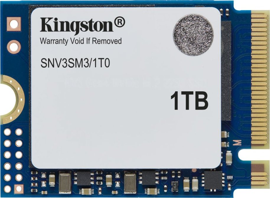 Kingston SSD 1TB NV3, M.2 2230, NVMe PCIe Gen4x4, (R: 6000MB/s; W: 4000MB/s)