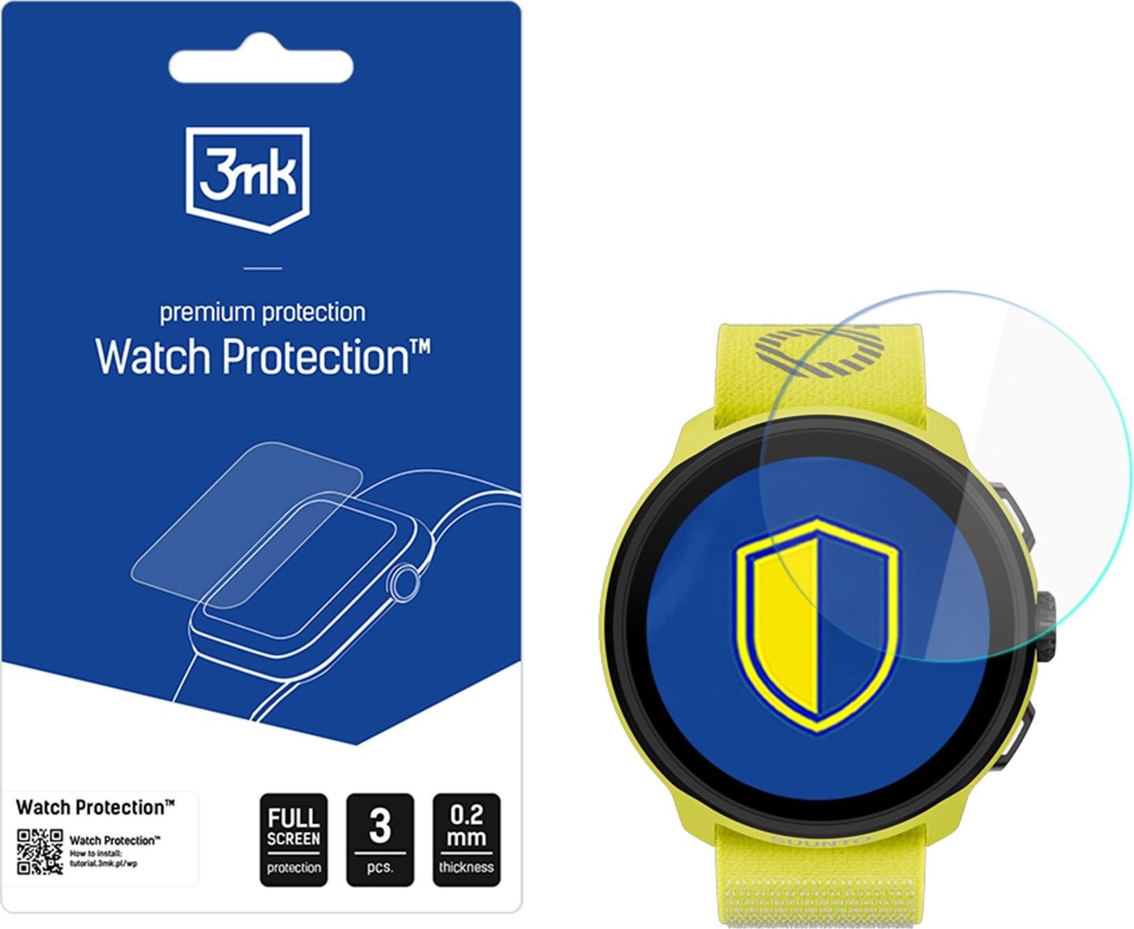 3mk hybridní sklo Watch Protection FlexibleGlass pro Suunto Run