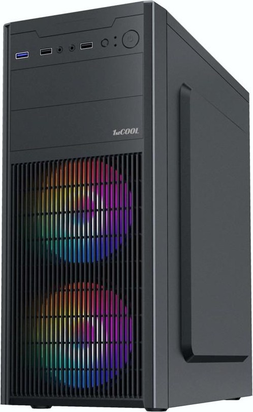 1stCOOL skříň JAZZ 6, micro tower, AU, USB 3.0, bez zdroje, černá