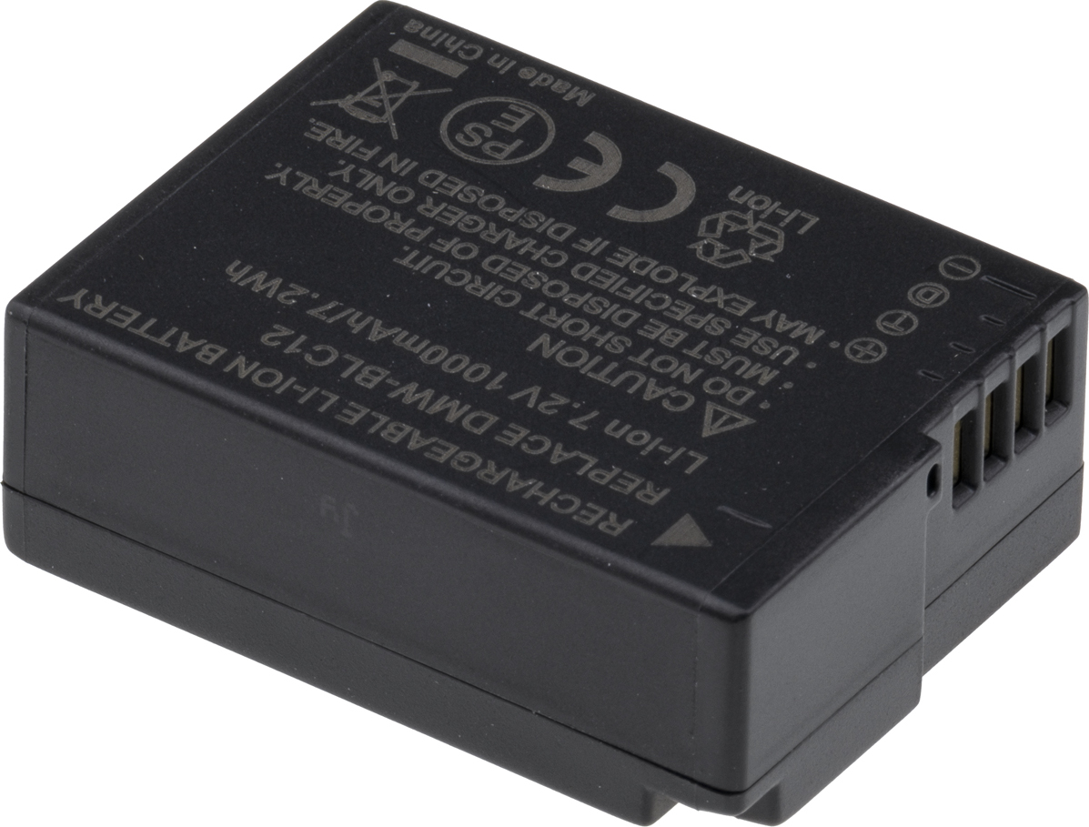 Baterie T6 Power pro Panasonic DMW-BLC12E, BP-DC12, 1050mAh, 7,5Wh, USB-C