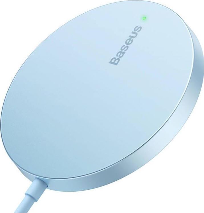 NoName Baseus bezdrátová nabíječka do sítě Simple Mini3 15W USB-C modrá