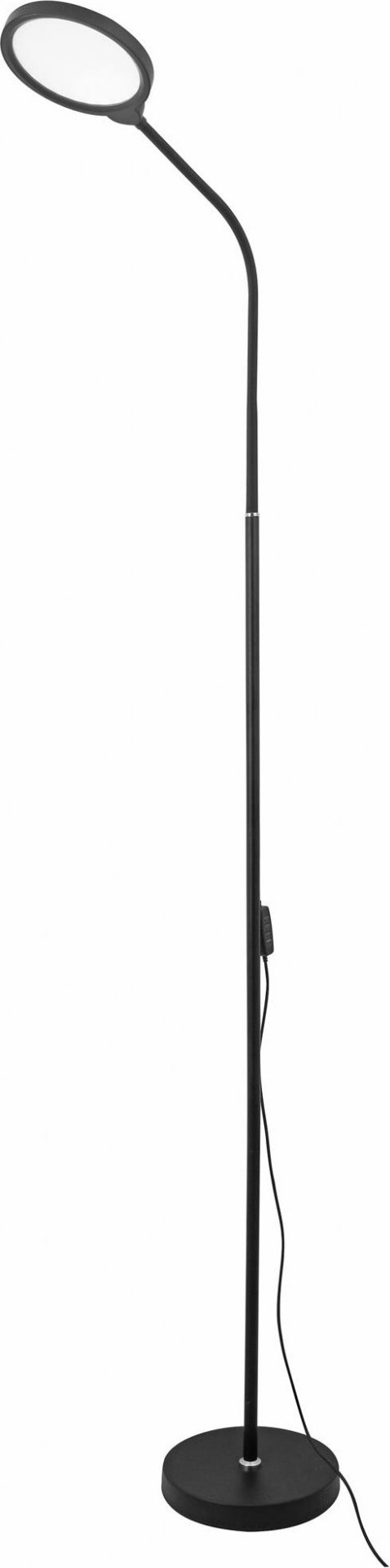 Fellowes Platinet PFL1084B podlahová LED lampa 10W stmívatelná 2v1, černá
