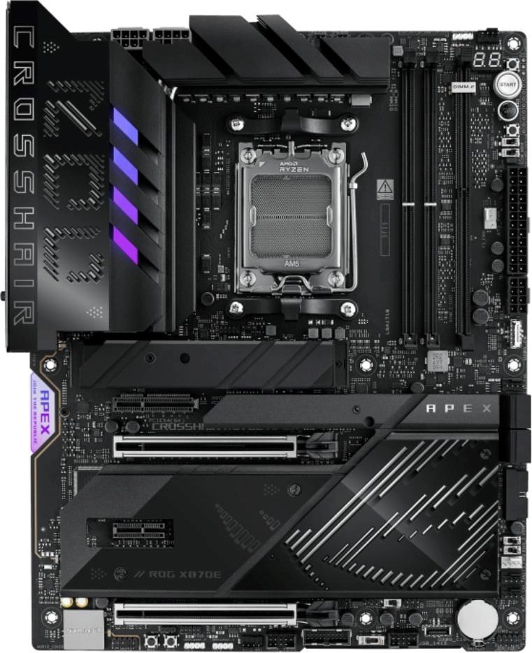 ASUS MB Sc AM5 ROG CROSSHAIR X870E APEX, AMD X870, 2xDDR5, 2xUSB4, WiFi
