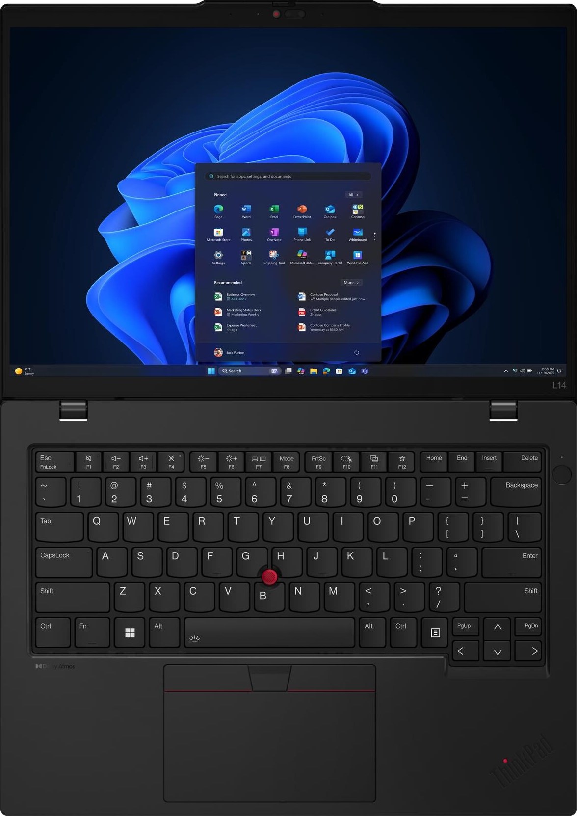 LENOVO NTB ThinkPad L14 G6 - Ultra 7 255U,14" WUXGA IPS,32GB,1TSSD,HDMI,Int. Intel,W11P,3Y Onsite