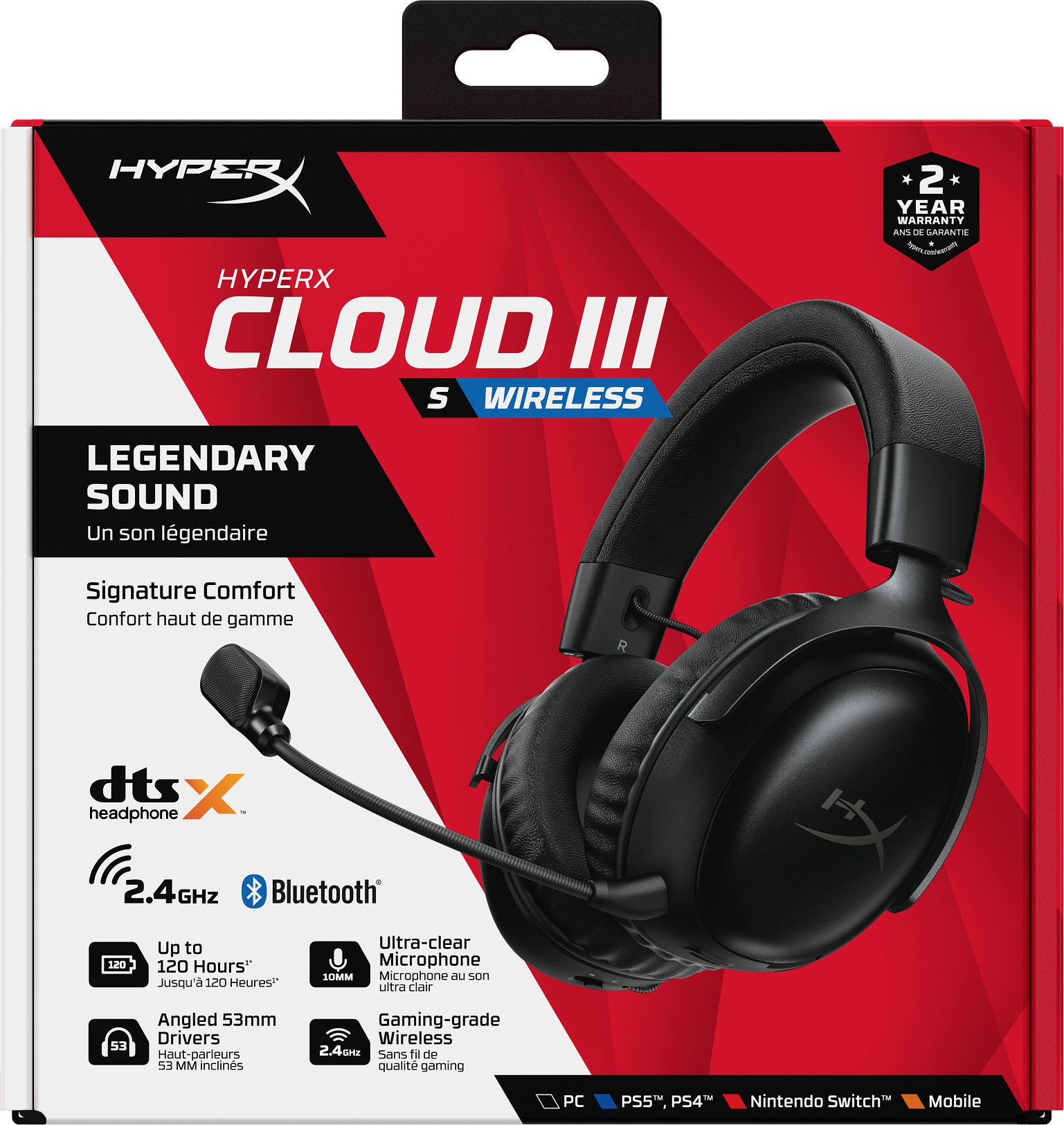 HP Inc. HyperX Cloud III S Wireless Black Gaming Headset
