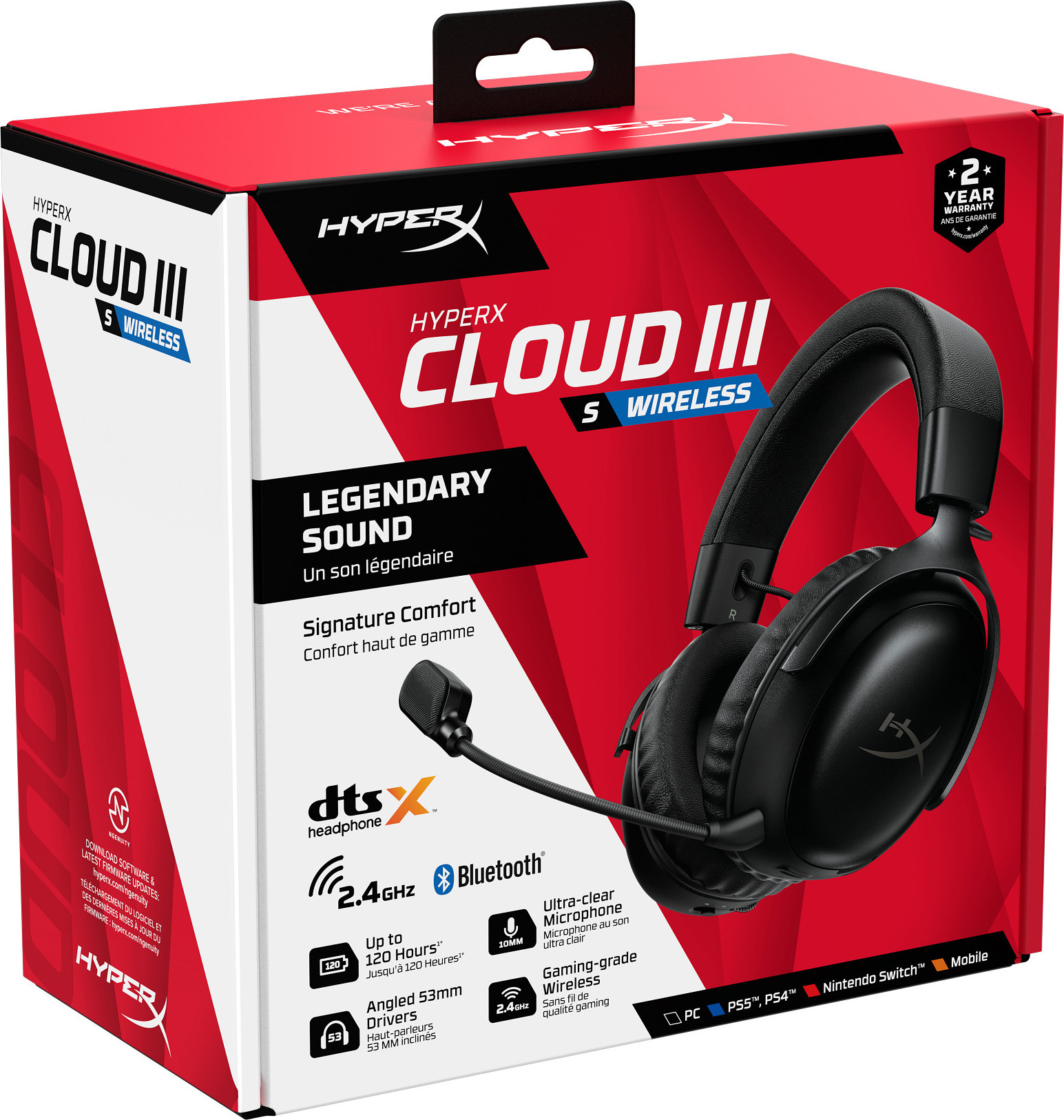 HP Inc. HyperX Cloud III S Wireless Black Gaming Headset