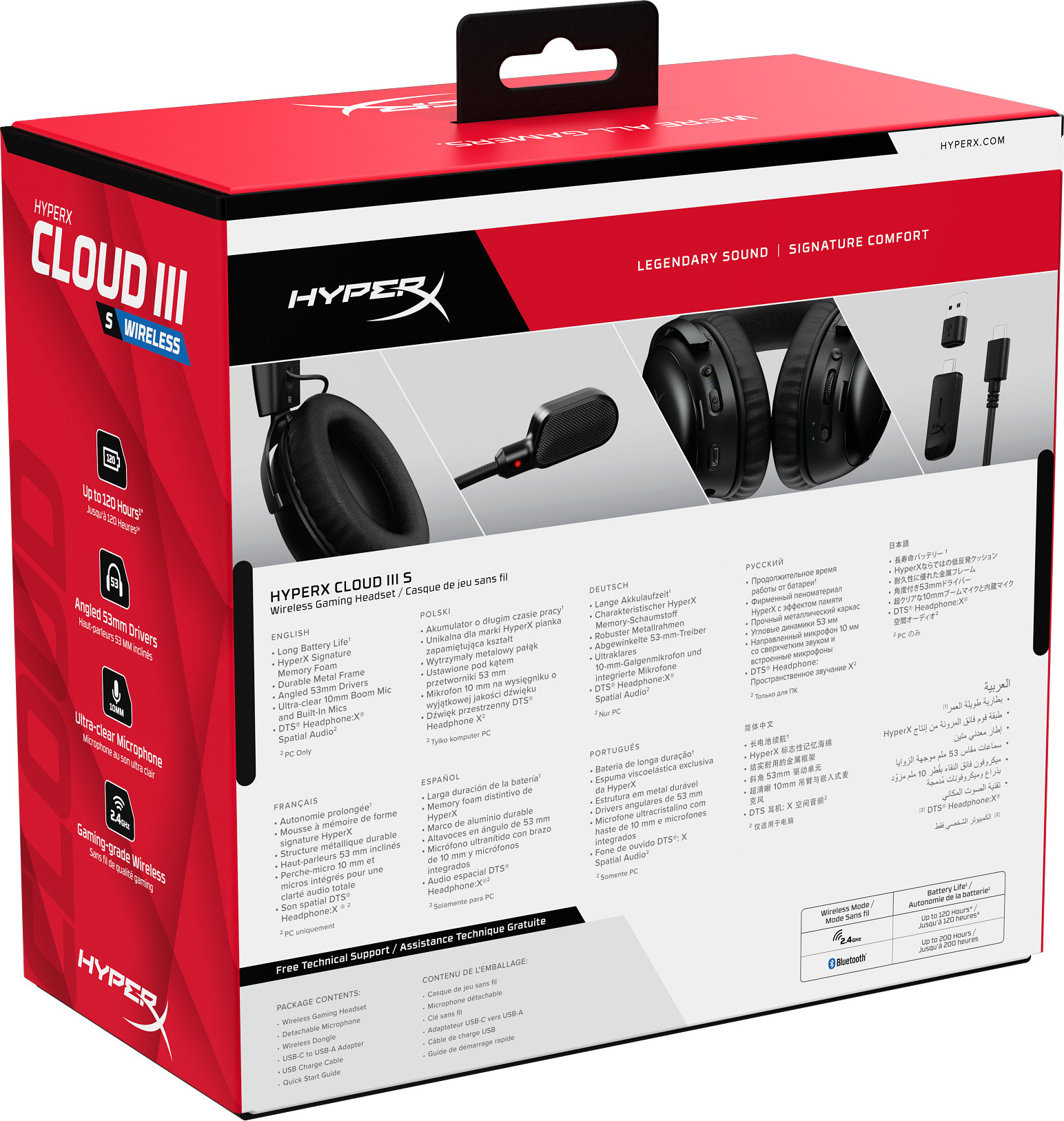HP Inc. HyperX Cloud III S Wireless Black Gaming Headset