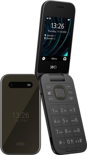 HMD Nokia 2660 Flip Dual SIM, 4G, černá (2025), (CZ, SK, HU)