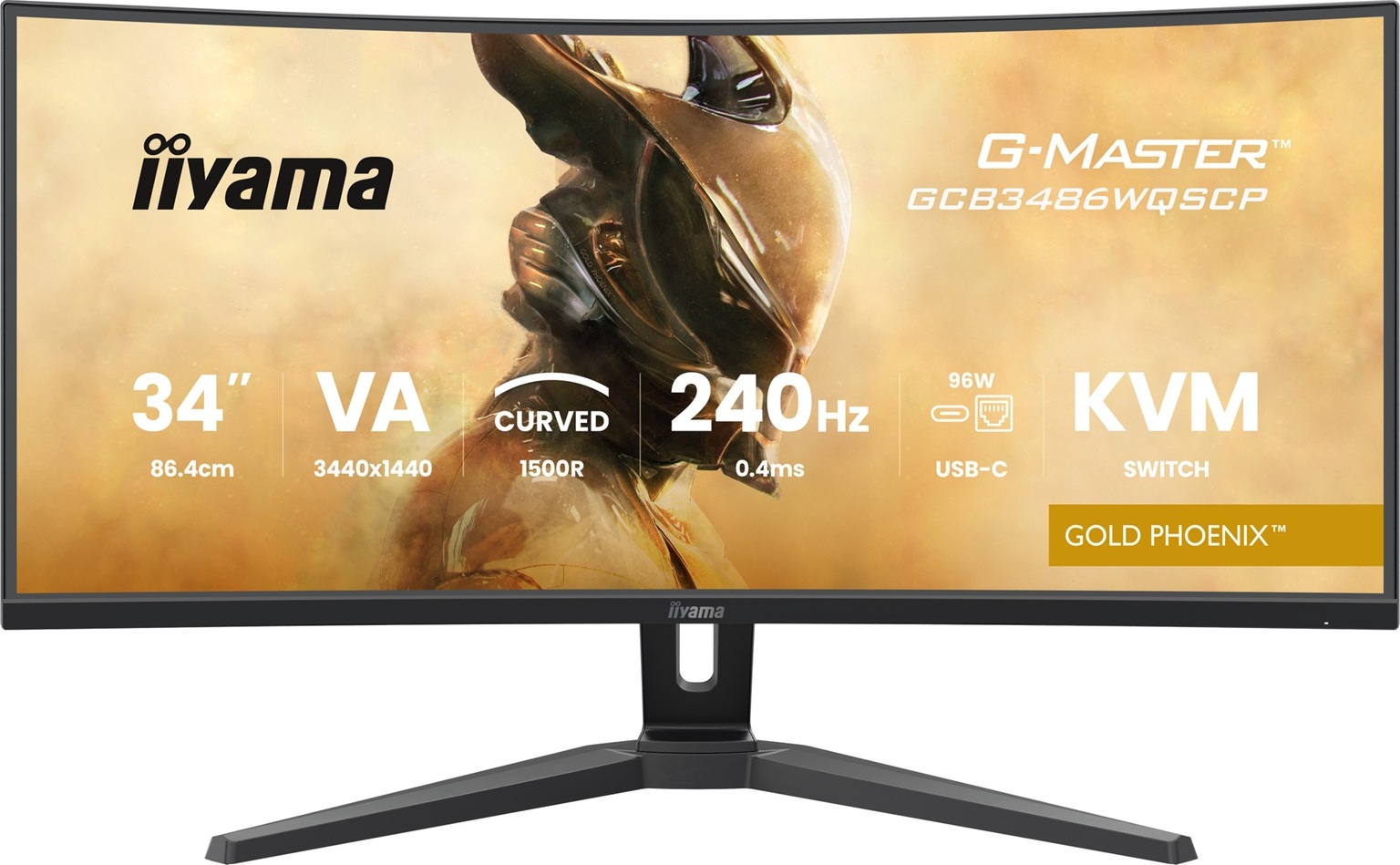 iiyama G-Master/GCB3486WQSCP-B1/34"/VA/wQHD/240Hz/0,4ms/Black/3R