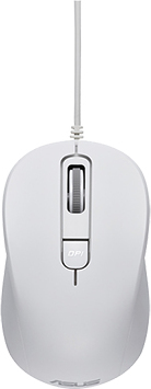 ASUS MU101C/Kancelářská/Optická/3 200 DPI/Drátová USB/Bílá