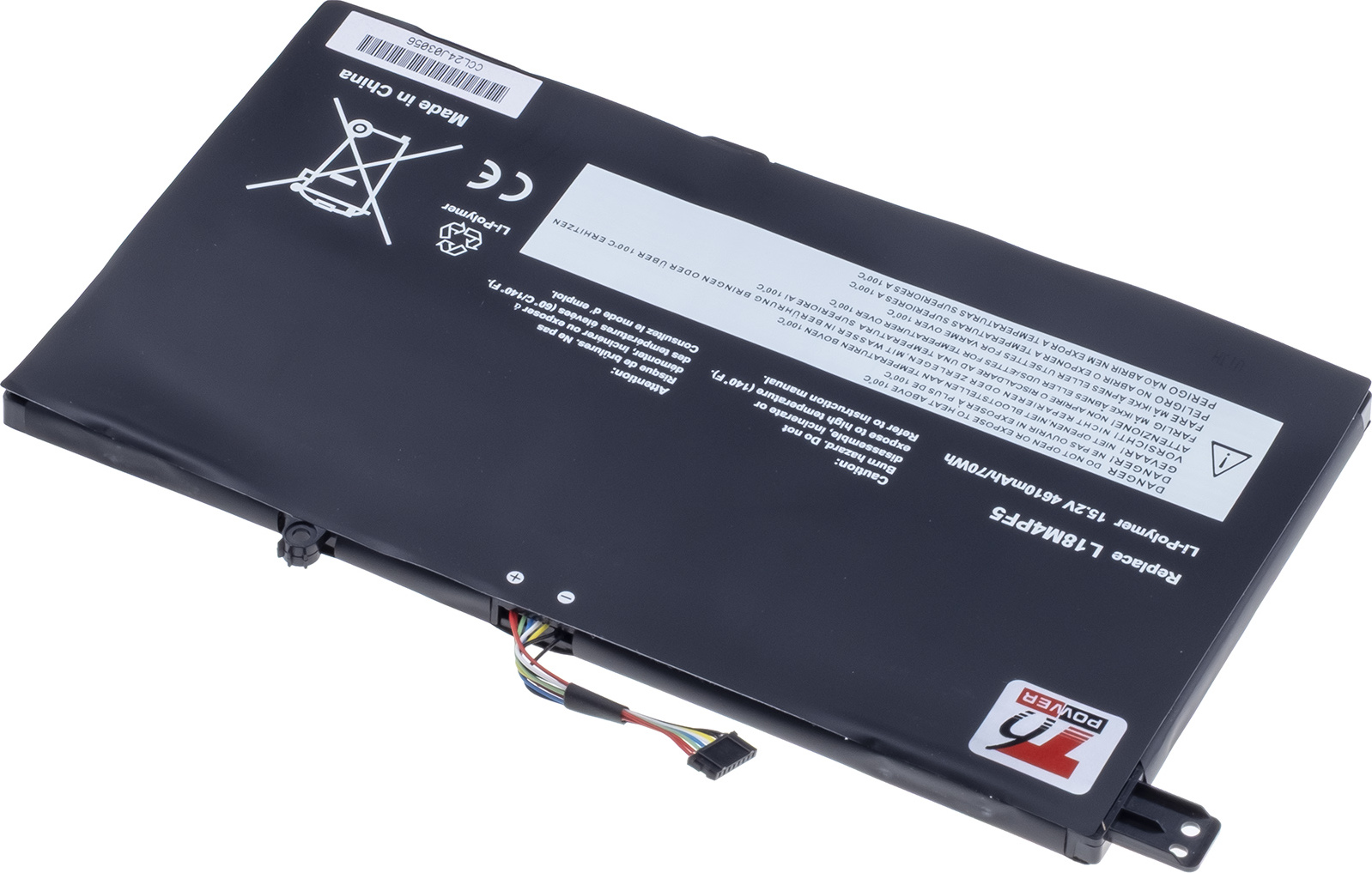 Baterie T6 Power pro Lenovo IdeaPad S540-15IML, S540-15IWL GTX 81SW, 4610mAh, 70Wh, 4cell, Li-Pol