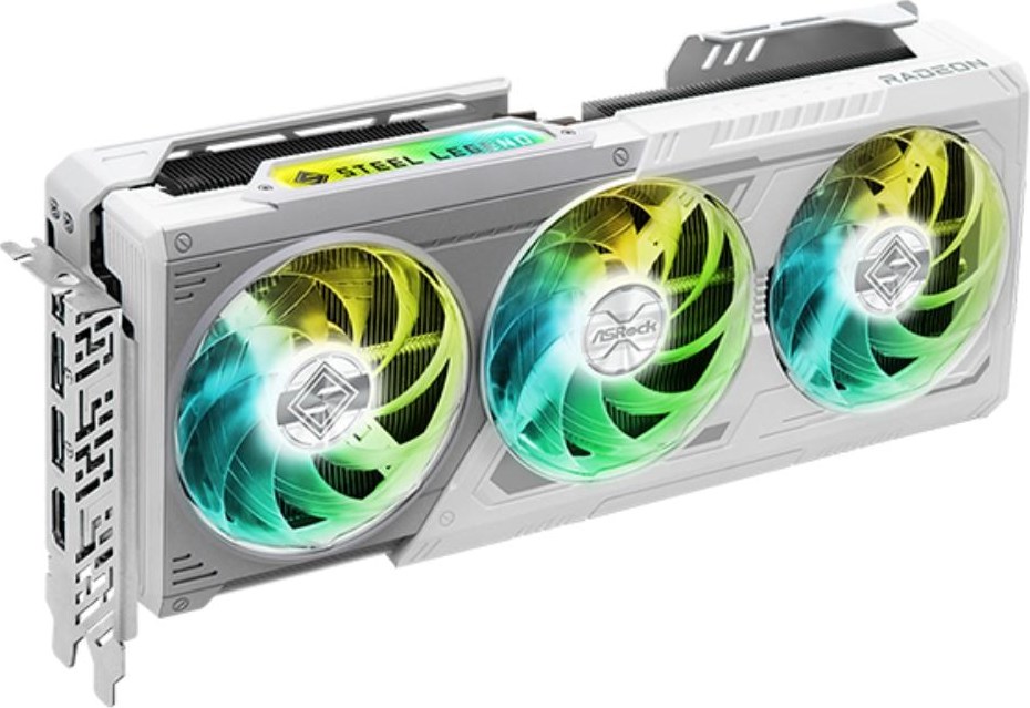 ASRock VGA AMD Radeon RX 9070 XT Steel Legend 16GB, RX 9070 XT, 16GB GDDR6, 3xDP, 1xHDMI