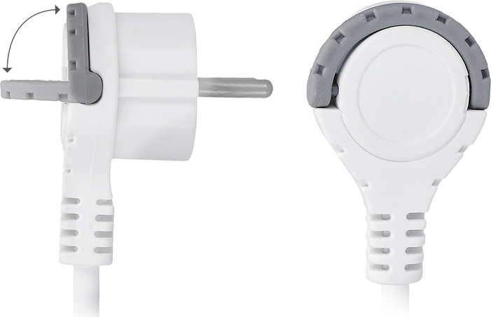 Solight 2z + USB A+C 17W, cestovní prodlužovací přívod 1.5m, bílý