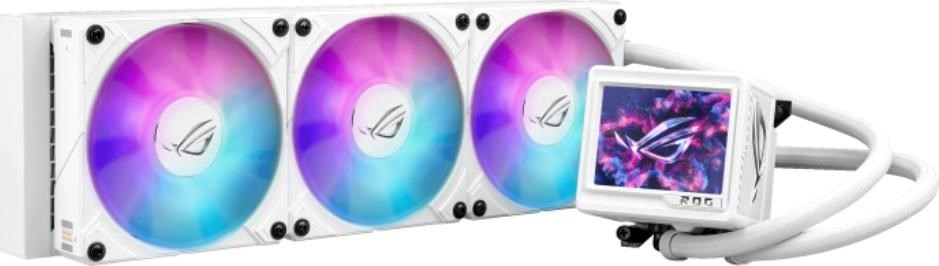 ASUS vodní chladič CPU AIO ROG RYUJIN III 360 ARGB EXTREME, 3x120mm, LGA1851, AM5, bílá