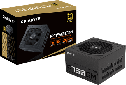 GIGABYTE P750GM/750W/ATX/80PLUS Gold/Modular/Retail