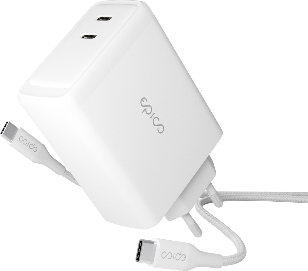 Epico 100W GaN síťová nabíječka s 2m USB-C kab.