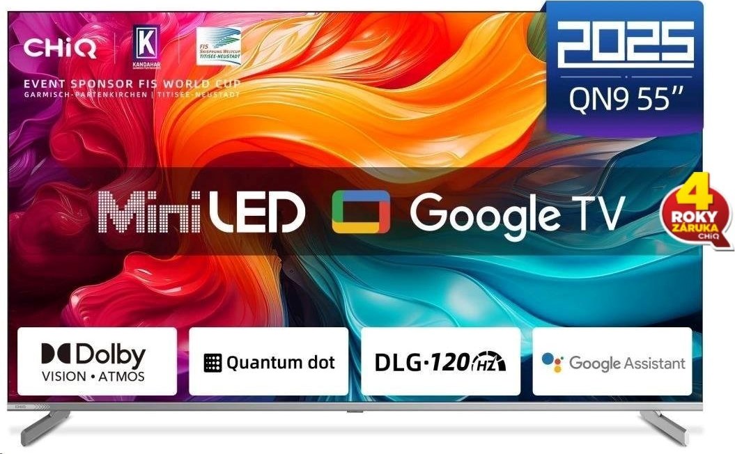 CHiQ M55QN9V TV 55", UHD MiniLED Google TV DLG 120 Hz