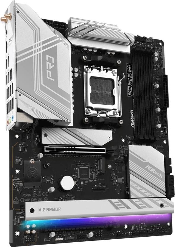 ASRock MB Sc AM5 B850 Pro RS WiFi, AMD B850, 4xDDR5, 1xUSB-C, HDMI, WiFi, ATX