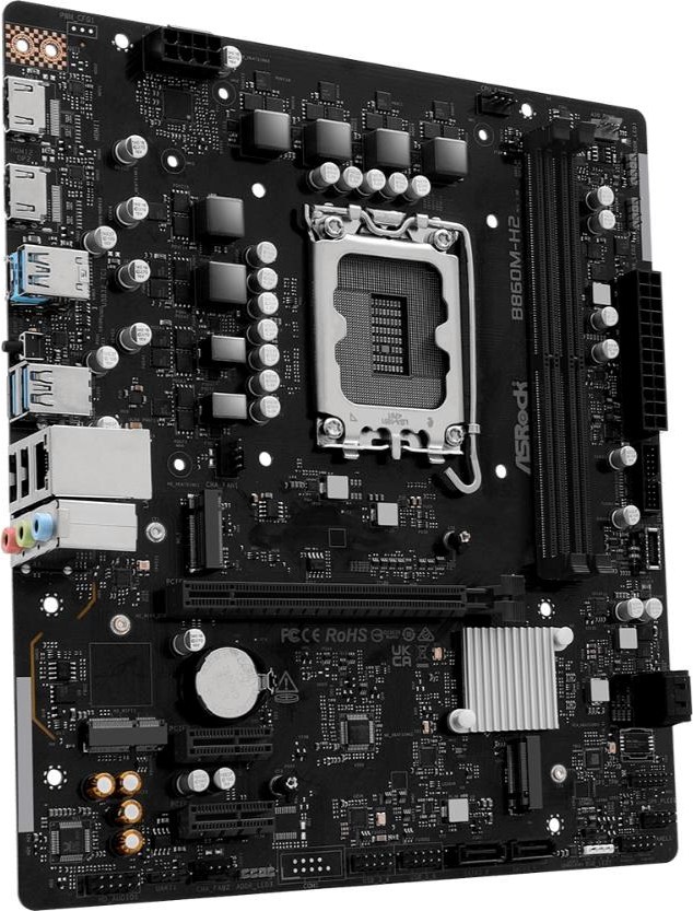 ASRock MB Sc LGA1851 B860M-H2, Intel B860, 2xDDR5, 2xHDMI, mATX